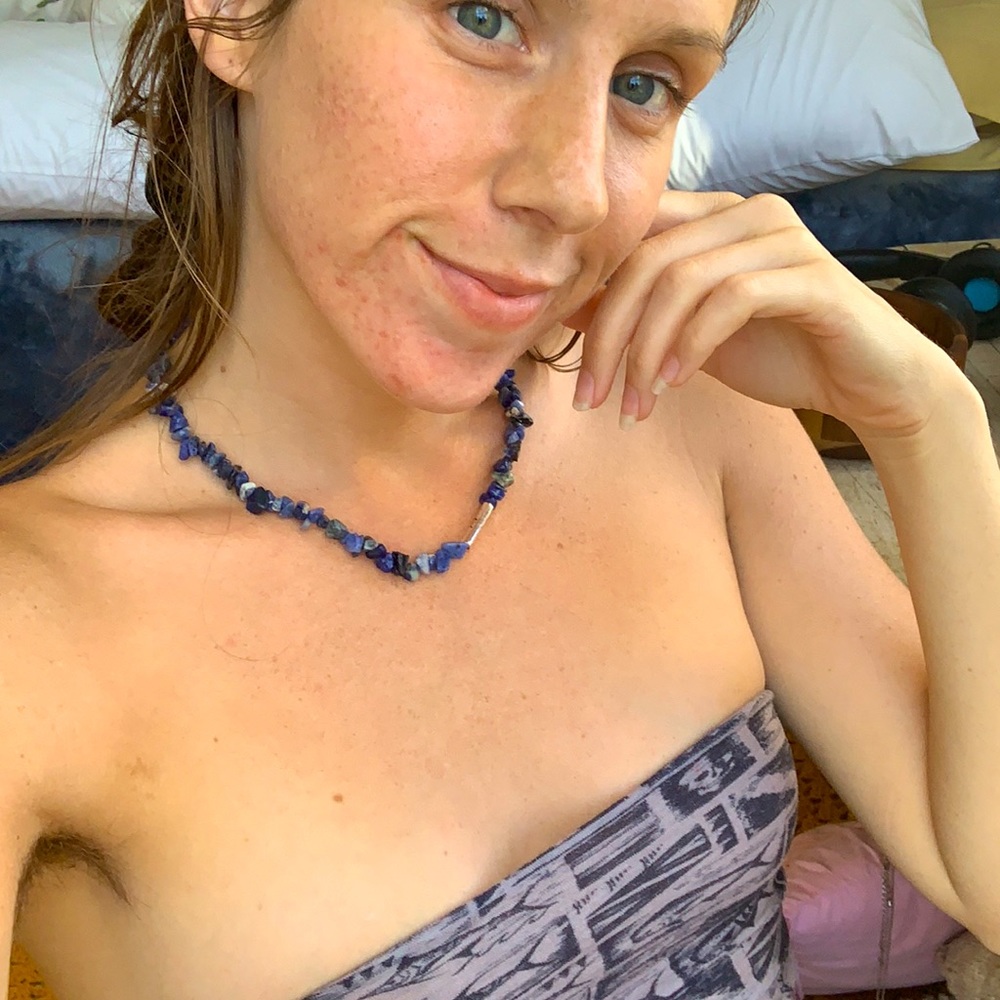 Blue Sodalite “joy” necklace